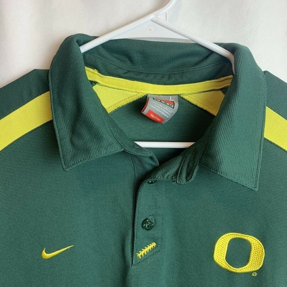 Nike Mens Green DRY Performance Polo Shirt Large - Picture 3 of 6